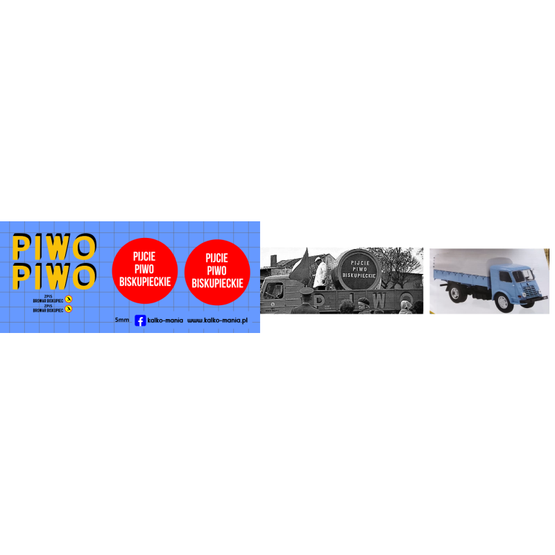 star piwo browar biskupiec kalkomania 1:43