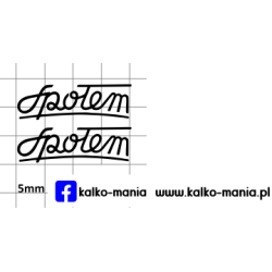zuk spolem logo kalkomania...