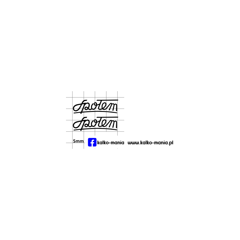 zuk spolem logo kalkomania 1:43