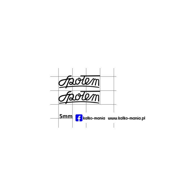 zuk spolem logo kalkomania 1:43