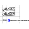 zuk spolem logo kalkomania 1:43