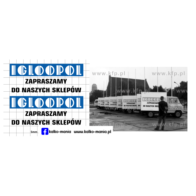 żuk igloopol izoterma kalkomania 1:43