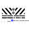 koparka warynski k406 kalkomania 1:43