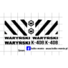 koparka warynski k408 kalkomania 1:43