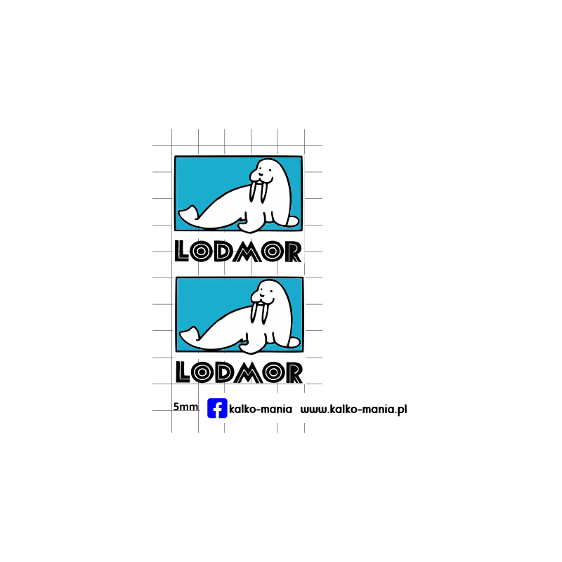 lody lodmor logo kalkomania 1:43