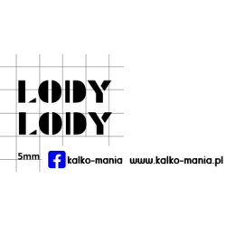 lody logo kalkomania 1:43