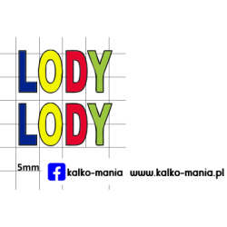 lody logo kalkomania 1:43