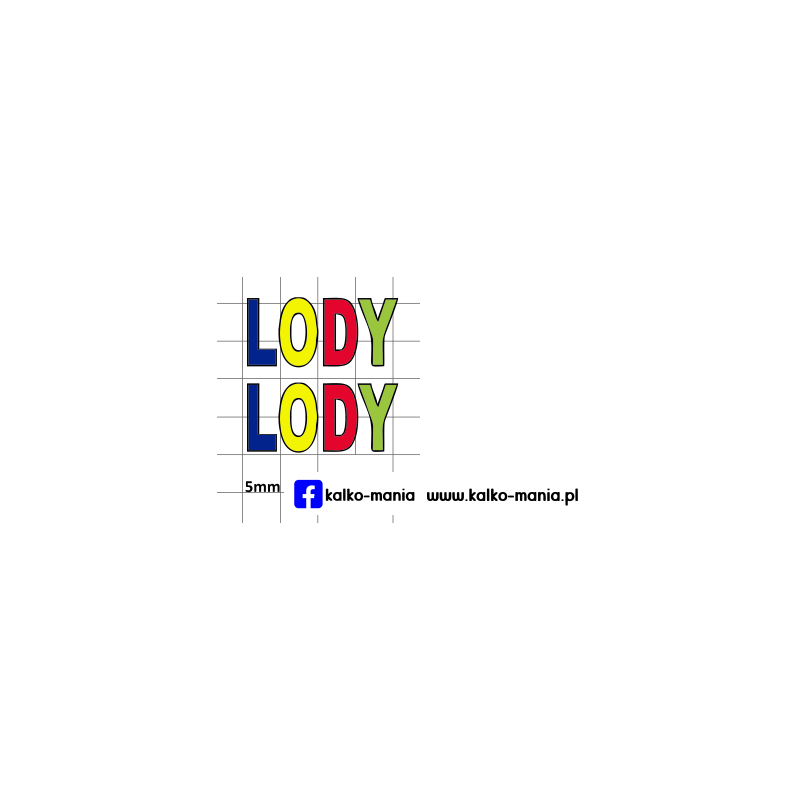 lody logo kalkomania 1:43