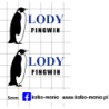 lody pingwin logo kalkomania 1:43