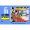 fiat 126p follom me lot lotniskowy kalkomania 1:43