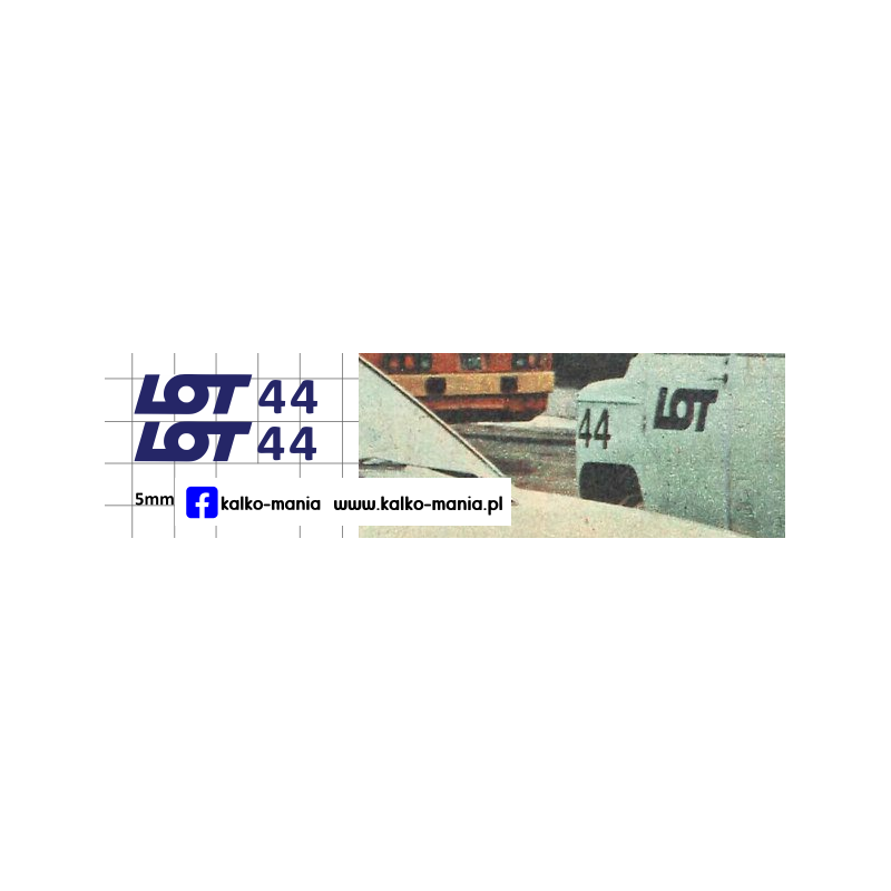 nysa lot lotniskowy kalkomania 1:43
