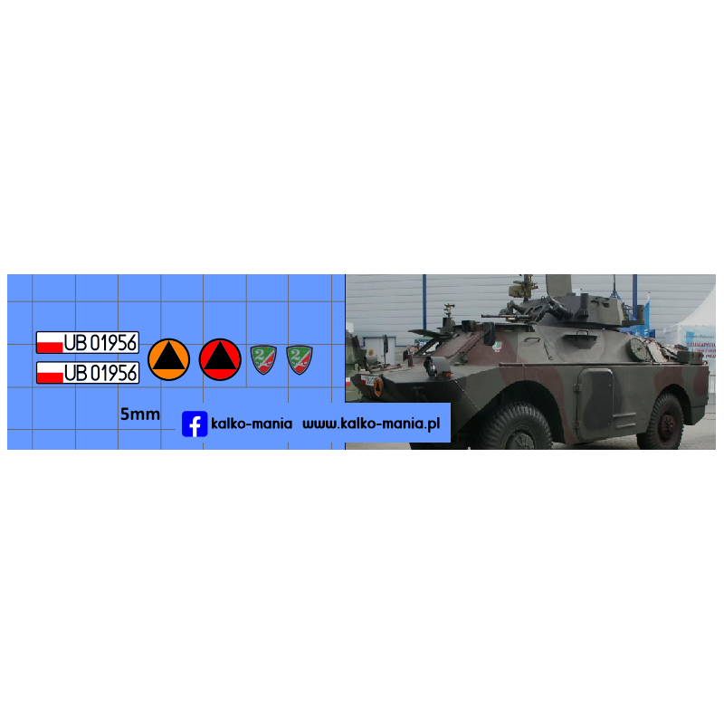 brdm 2b m97 zbik b pulk rozpoznawczy kalkomania 1:43