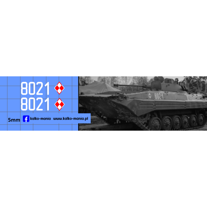 bwp 2 1 warszawska dywizja zmechanizowana lwp kalkomania 1:43