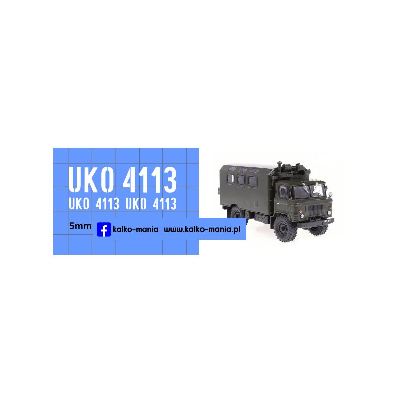 gaz 66 lwp wojsko kalkomania 1:43