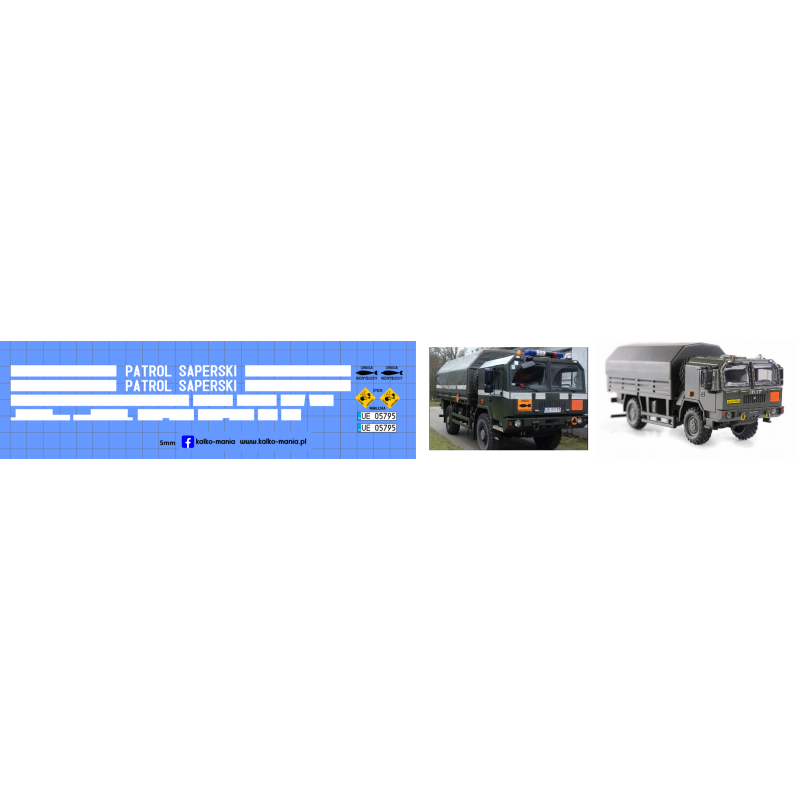 jelcz 442 32 patrol saperski kalkomania 1:43
