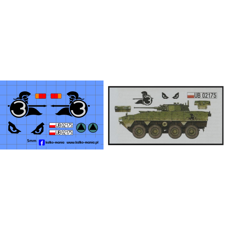 kto rosomak pkw afganistan 2010 kalkomania 1:43