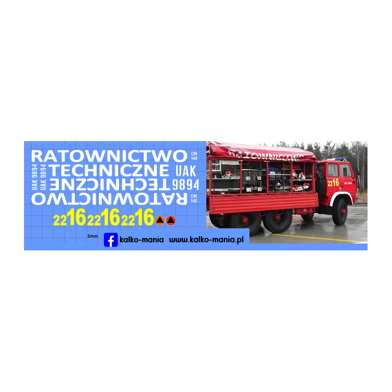 star 266 ratownictwo techniczne powidz wojsko kalkomania 1:43