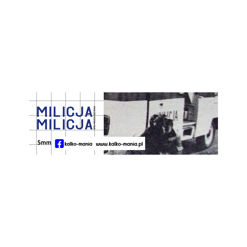 milicja nysa 522 kalkomania 1:43