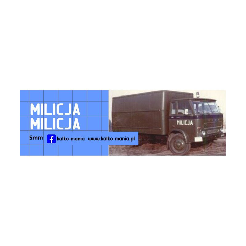 milicja star 28 29 kalkomania 1:43