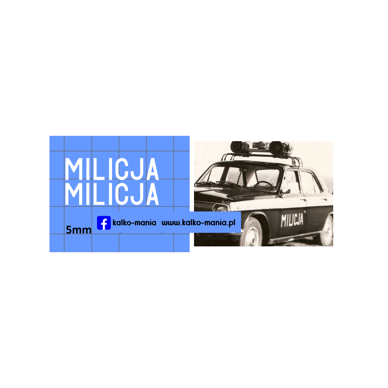 milicja volga wolga m24 kalkomania 1:43