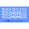milicja zestaw bialy kalkomania 1:43