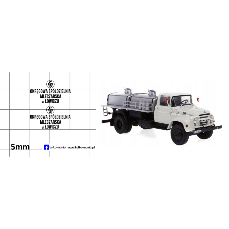 bucegi sr113 osm lowicz mleko kalkomania 1:43