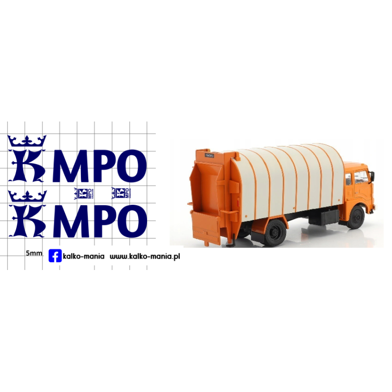 jelcz 325 smieciarka mpo krakow kalkomania 1:43