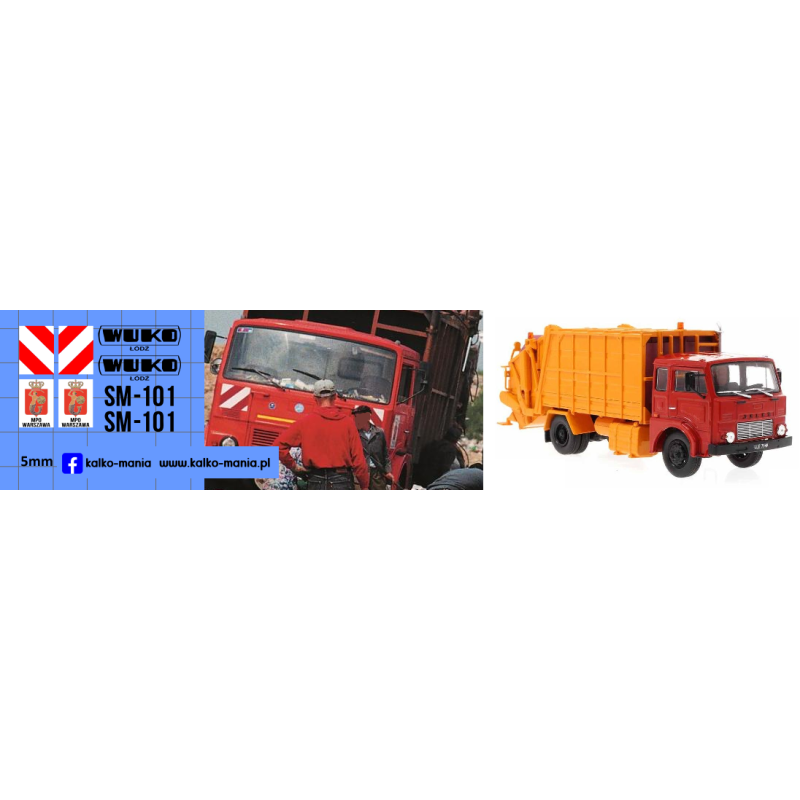 jelcz 325 wuko sm 101 mpo warszawa kalkomania 1:43