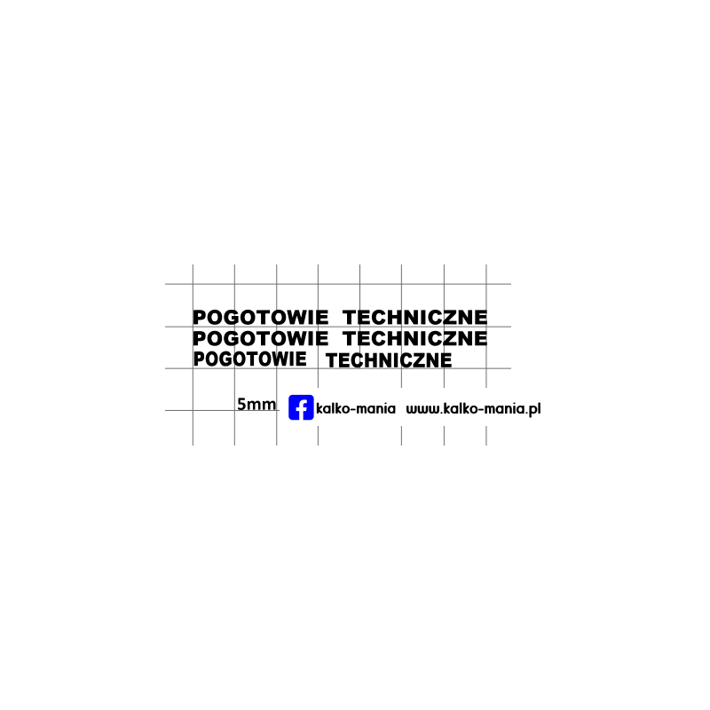 nysa pogotowie techniczne kalkomania 1:43