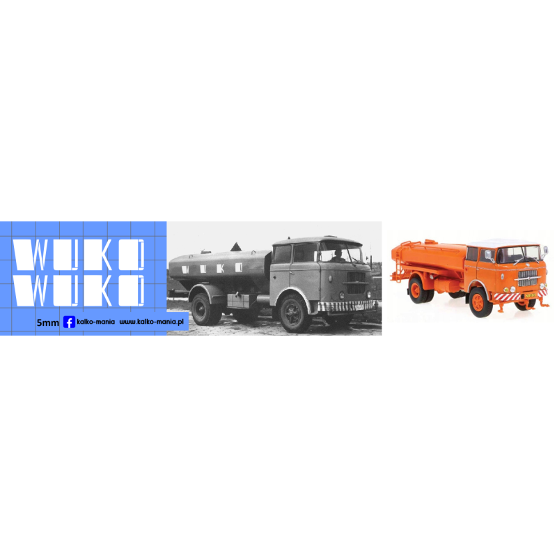 skoda liaz 706 rth polewaczka wuko kalkomania 1:43