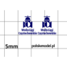 wodociagi czestochowa logo kalkomania 1:43