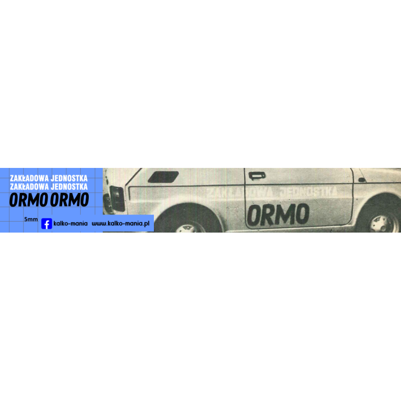 fiat 126p ormo kalkomania 1:43
