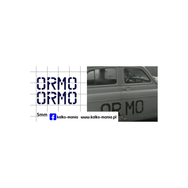 warszawa ormo kalkomania 1:43