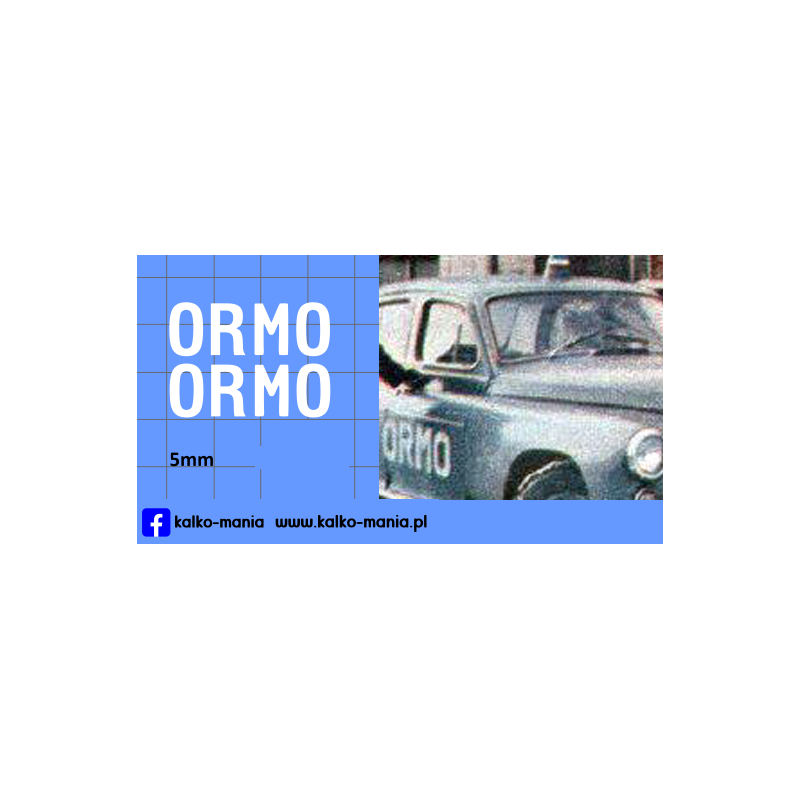 warszawa ormo kalkomania 1:43