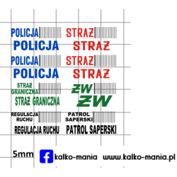 belka ostrzegawcza policja...