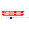 fiat 125p oznaczenie dol drzwi kalkomania 1:43