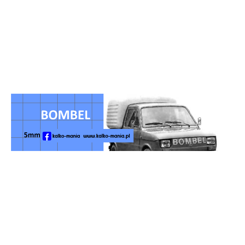 fiat 126p bombel oznaczenia logo kalkomania 1:43