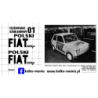 fiat 126p egzemplarz szkoleniowy kalkomania 1:43