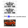 fiat 126p warsaw self drive tour kalkomania 1:43