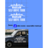 fiat 126p warsaw self drive tour kalkomania 1:43