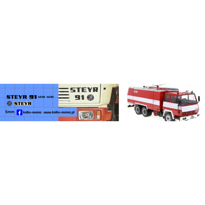 jelcz 006 steyer 1491 91 logo kalkomania 1:43