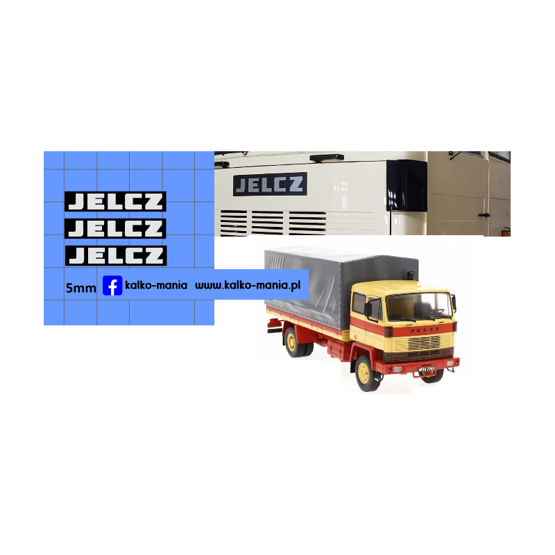 jelcz 415 416 logo kalkomania 1:43