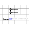 multicar oznaczenia logo kalkomania 1:43