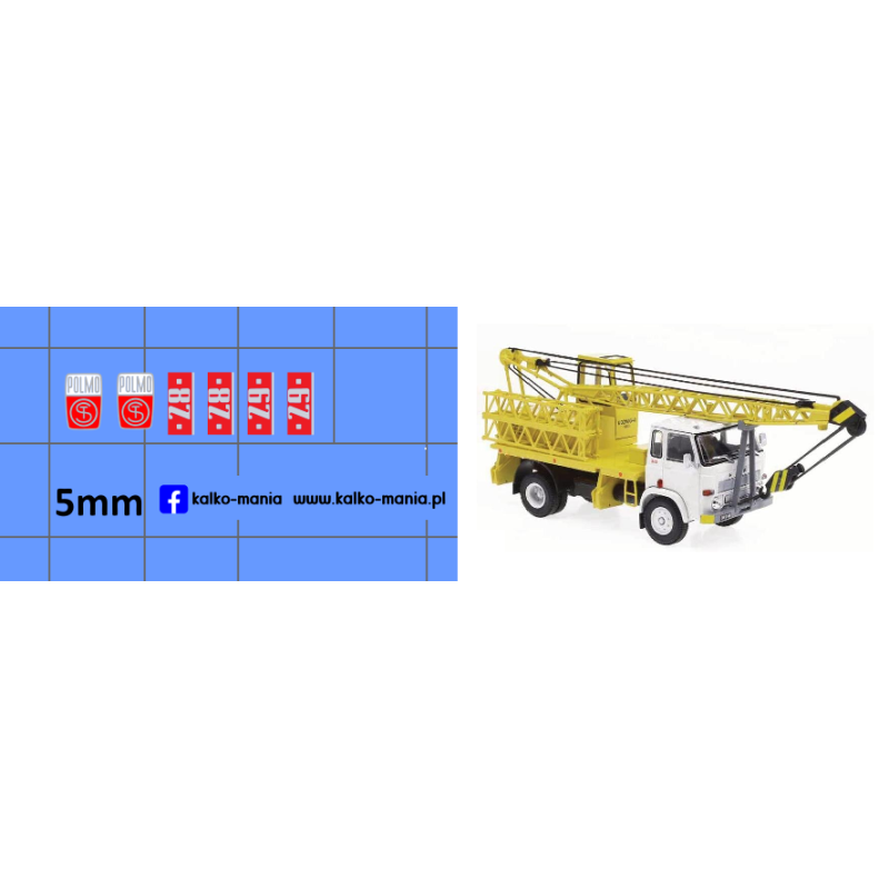 star 28 29 logo polmo kalkomania 1:43
