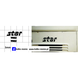 star 1142 logo kalkomania 1:43