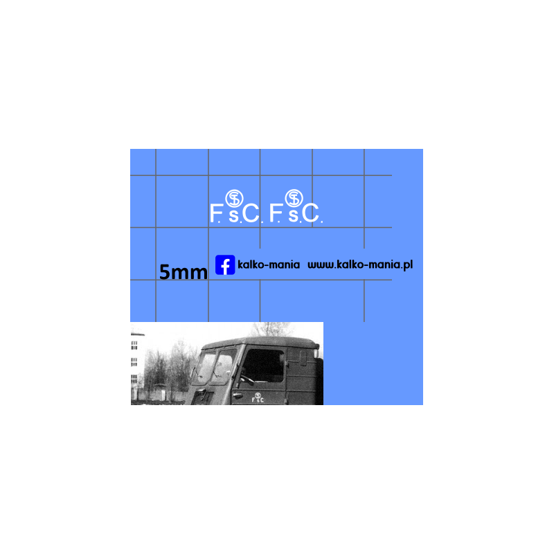 star fsc oznaczenie kalkomania 1:43