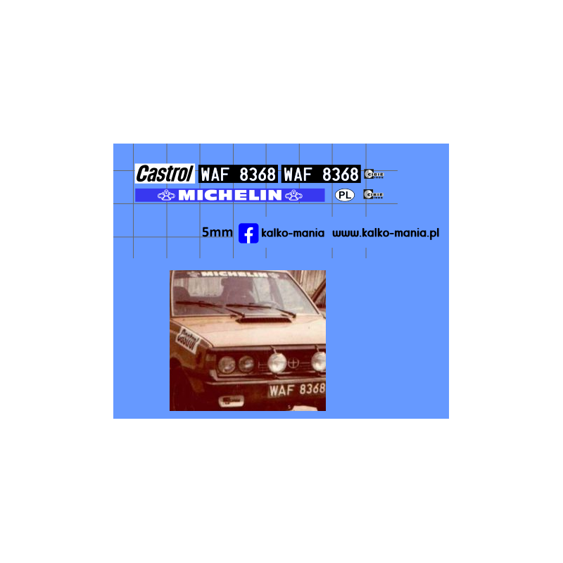 tablice polonez 1500 borewicz 07 zglos sie kalkomania 1:43
