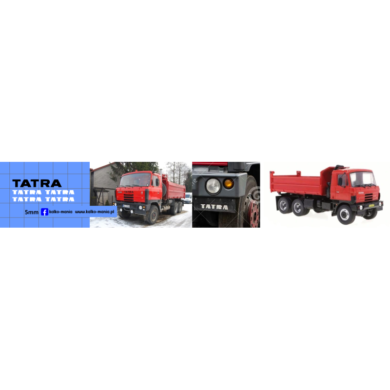 tatra 815 logo czarne kalkomania 1:43