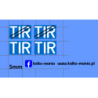 tir tablica kalkomania 1:43