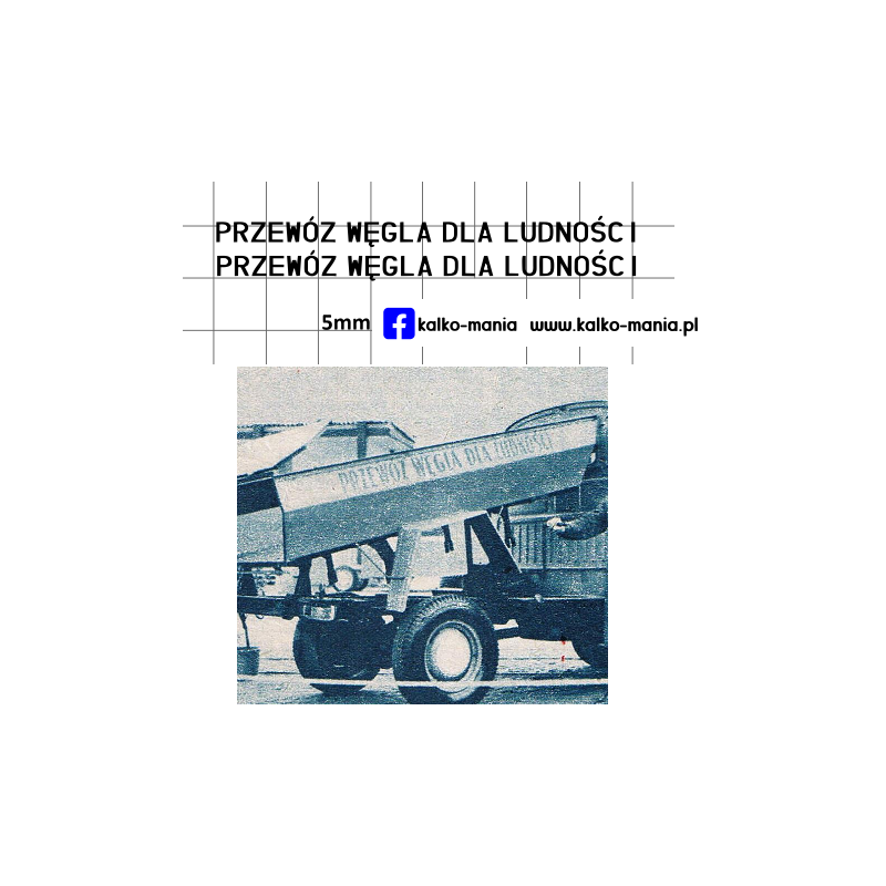 zuk przewoz wegla dla ludnosci kalkomania 1:43
